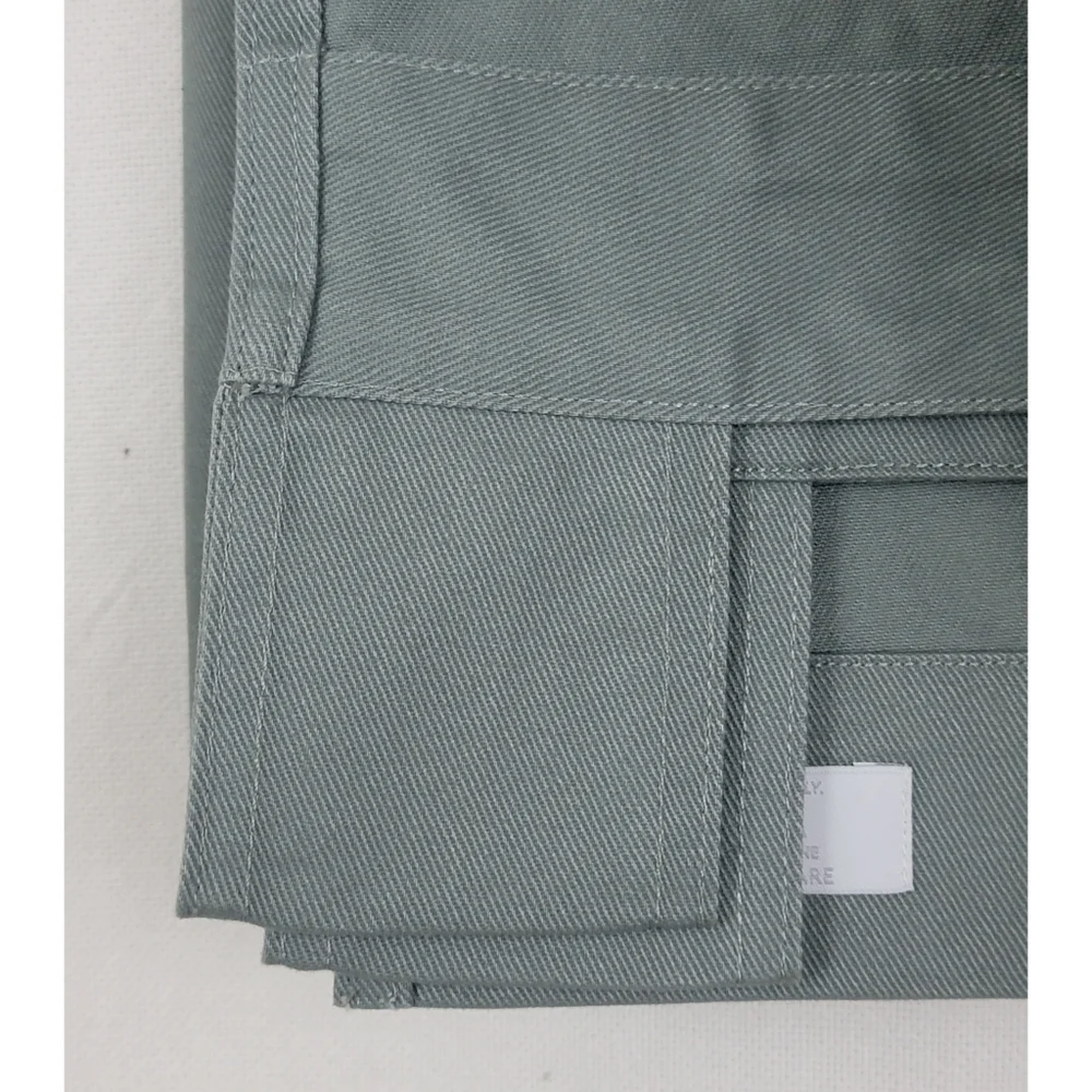 Restoration Hardware 50x83 tab top cotton sage curtain